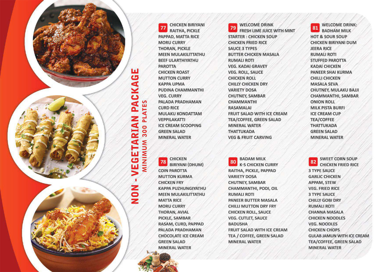 Non Vegetarian And Vegetarian Food Catering Palakkad Kerala