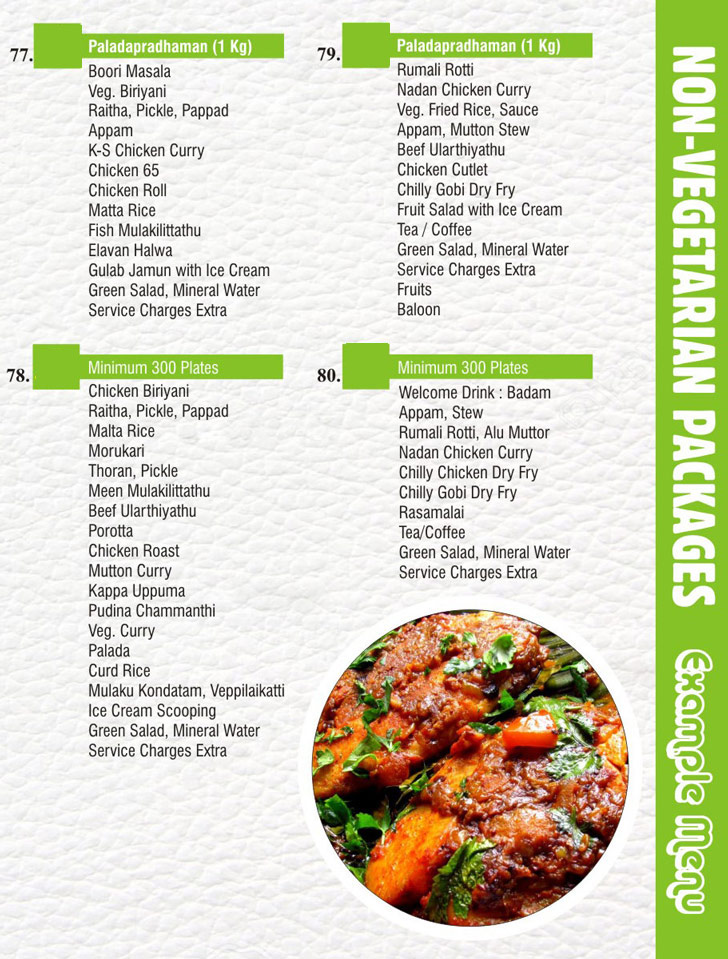 Non vegetarian and vegetarian food Catering Palakkad Kerala
